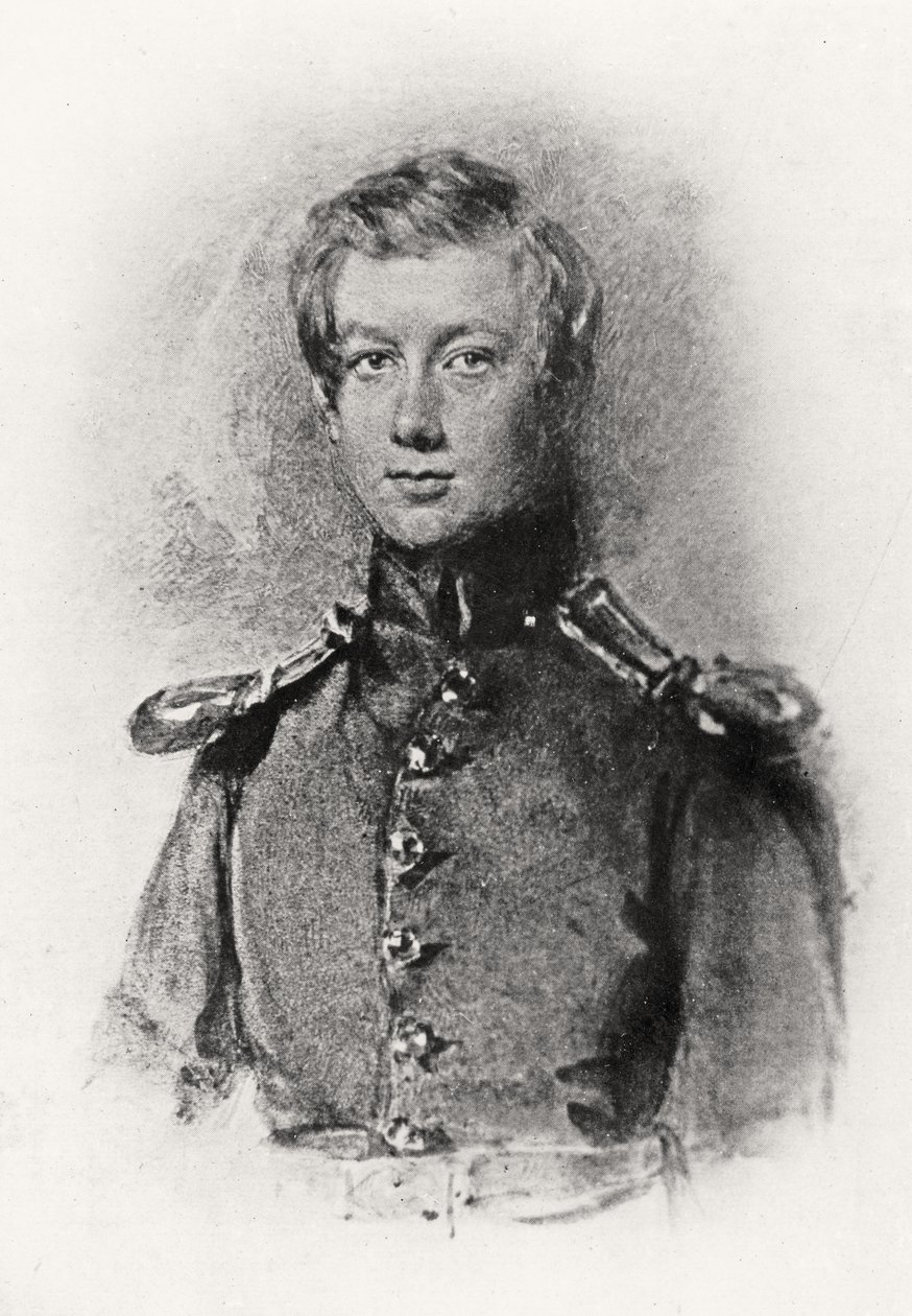 Retrato de John Hanning Speke (1827-64) a los 17 años de English School