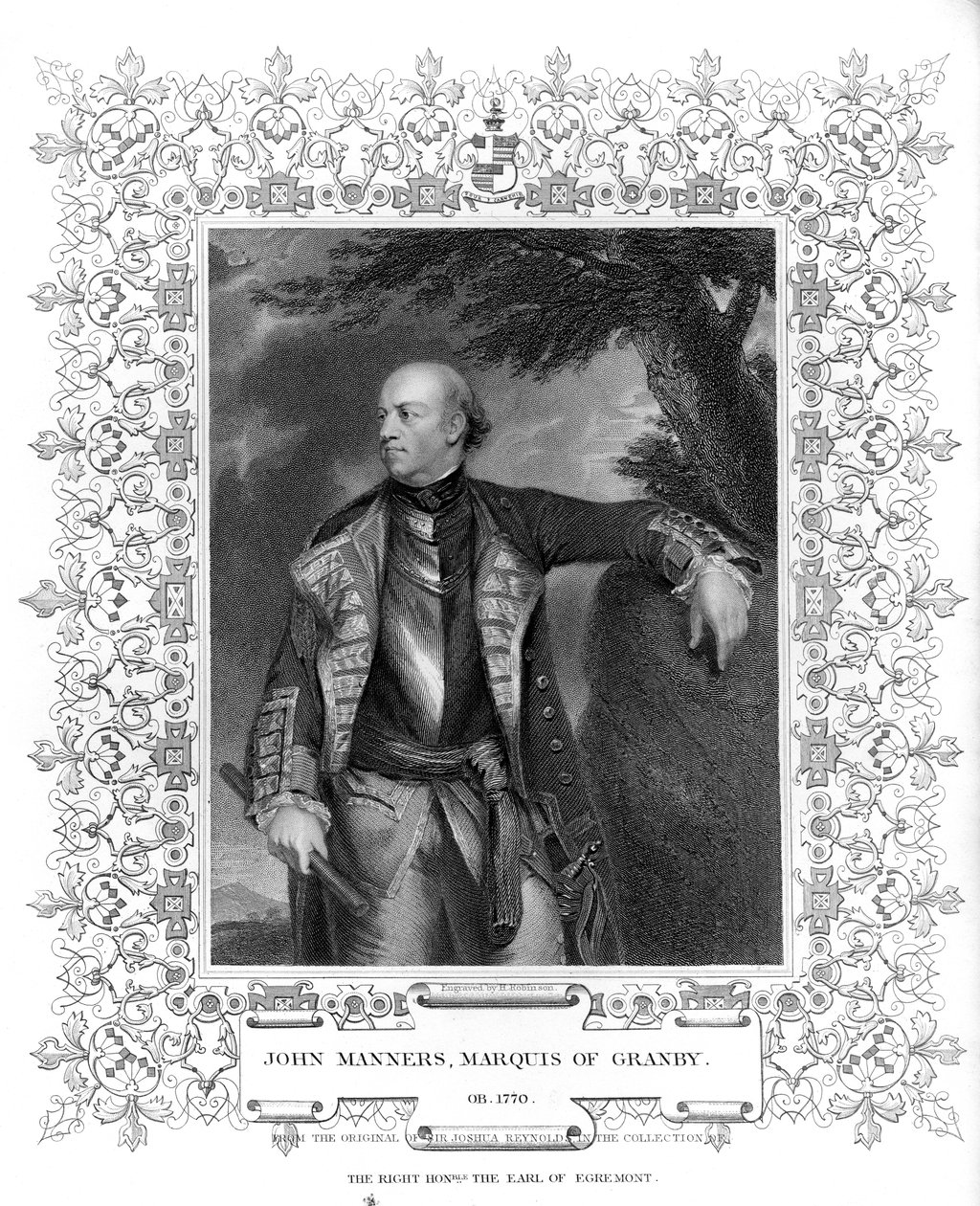 Retrato de John Manners, Marqués de Granby de English School