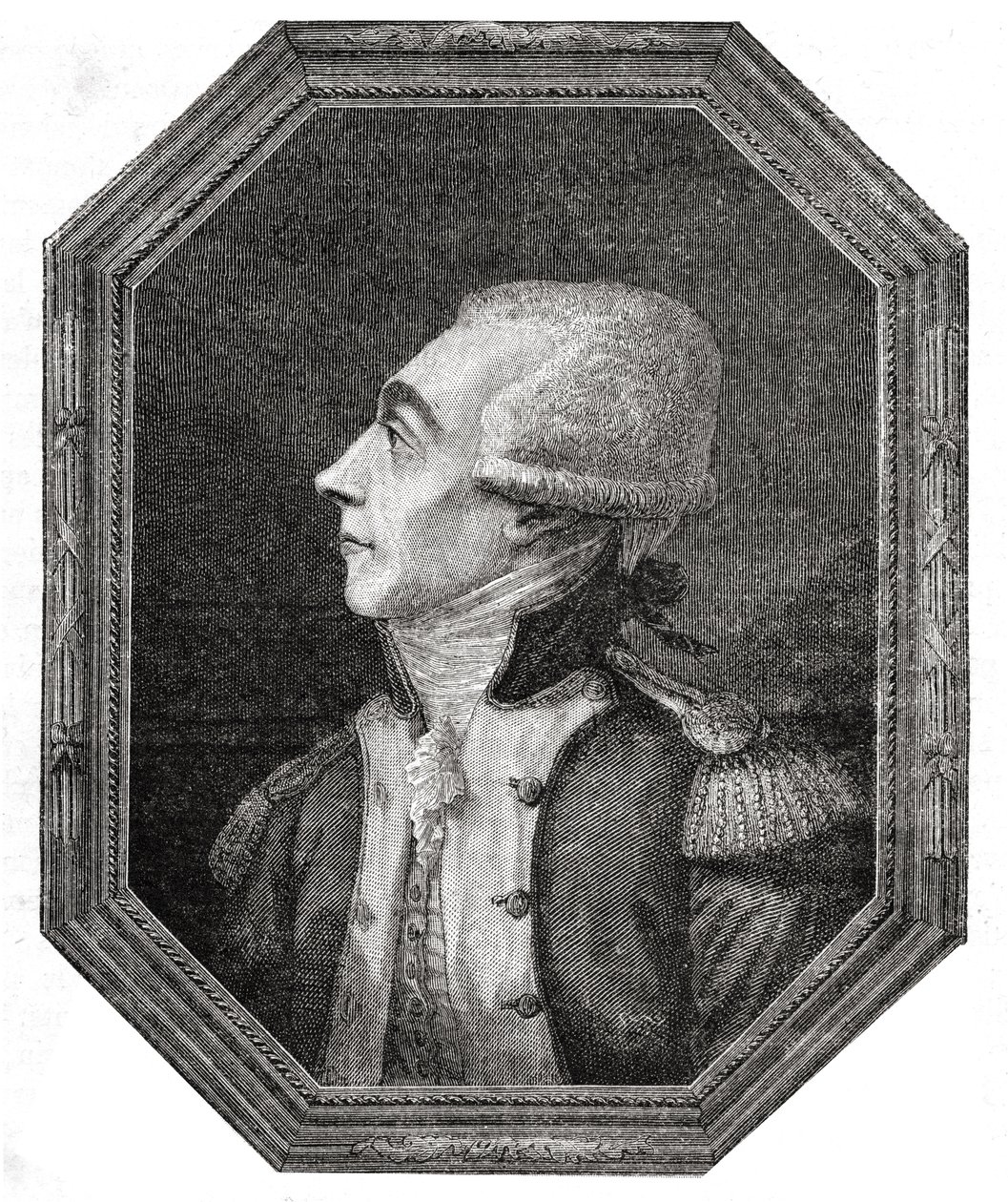 Retrato de Marie-Joseph-Paul-Yves-Roch-Gilbert du Motier de La Fayette (1757-1834) de English School