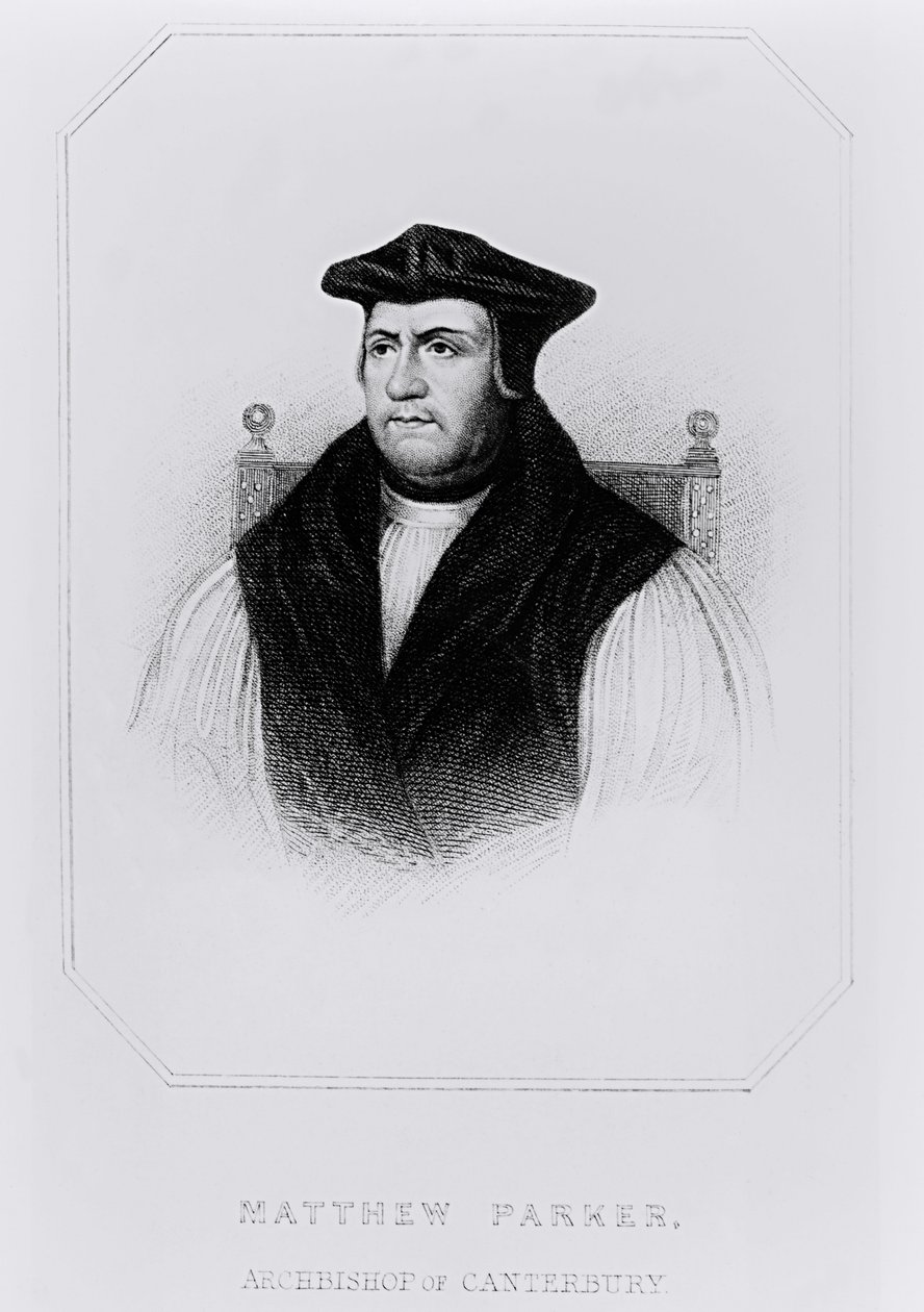 Retrato de Matthew Parker (1504-75) de 