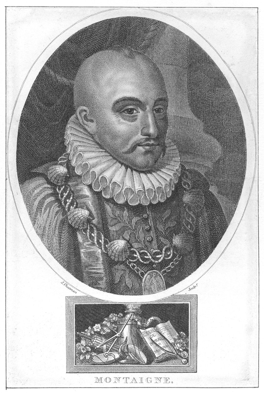Retrato de Michel de Montaigne de English School
