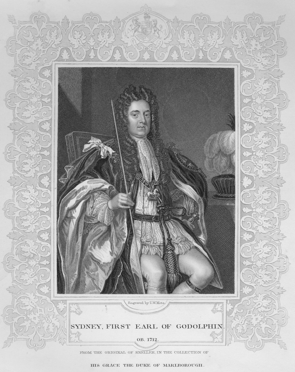 Retrato de Sydney, Primer Conde de Godolphin de English School