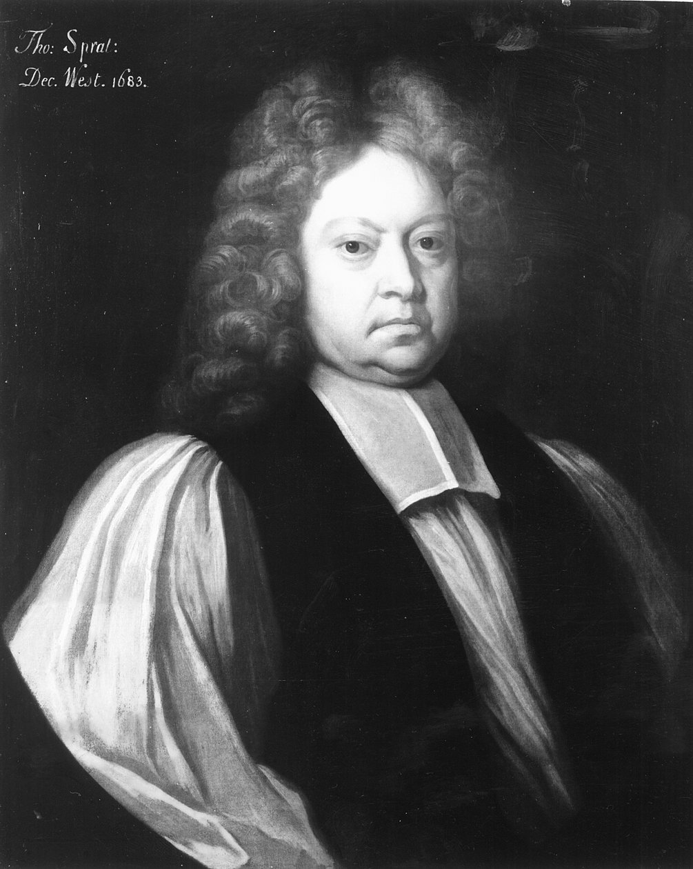 Retrato de Thomas Sprat (1635-1713), Obispo de Rochester y Decano de Westminster, diciembre de 1683 de English School