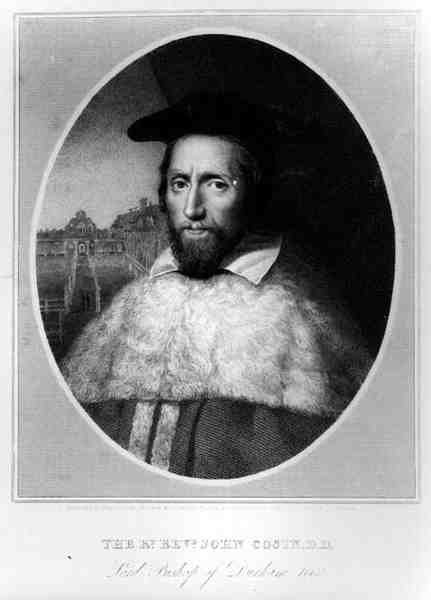 Retrato del Reverendo John Cosin (1594-1672), Lord Obispo de Durham 1660, grabado por Edward Scriven (1775-1841), 1815 de English School