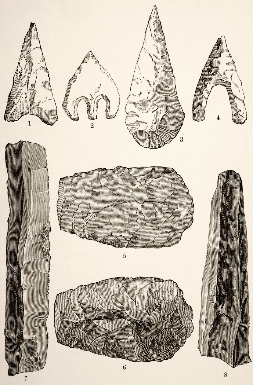 Instrumentos de sílex prehistóricos de English School