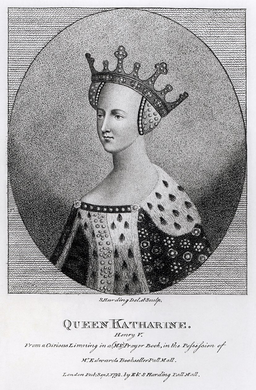 Reina Catalina (1401-37) publicado en 1792 de English School
