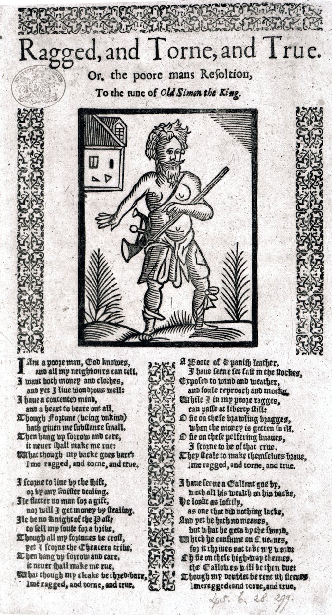 Andrajoso, rasgado y verdadero, o la resolución del hombre pobre, una ilustración de 