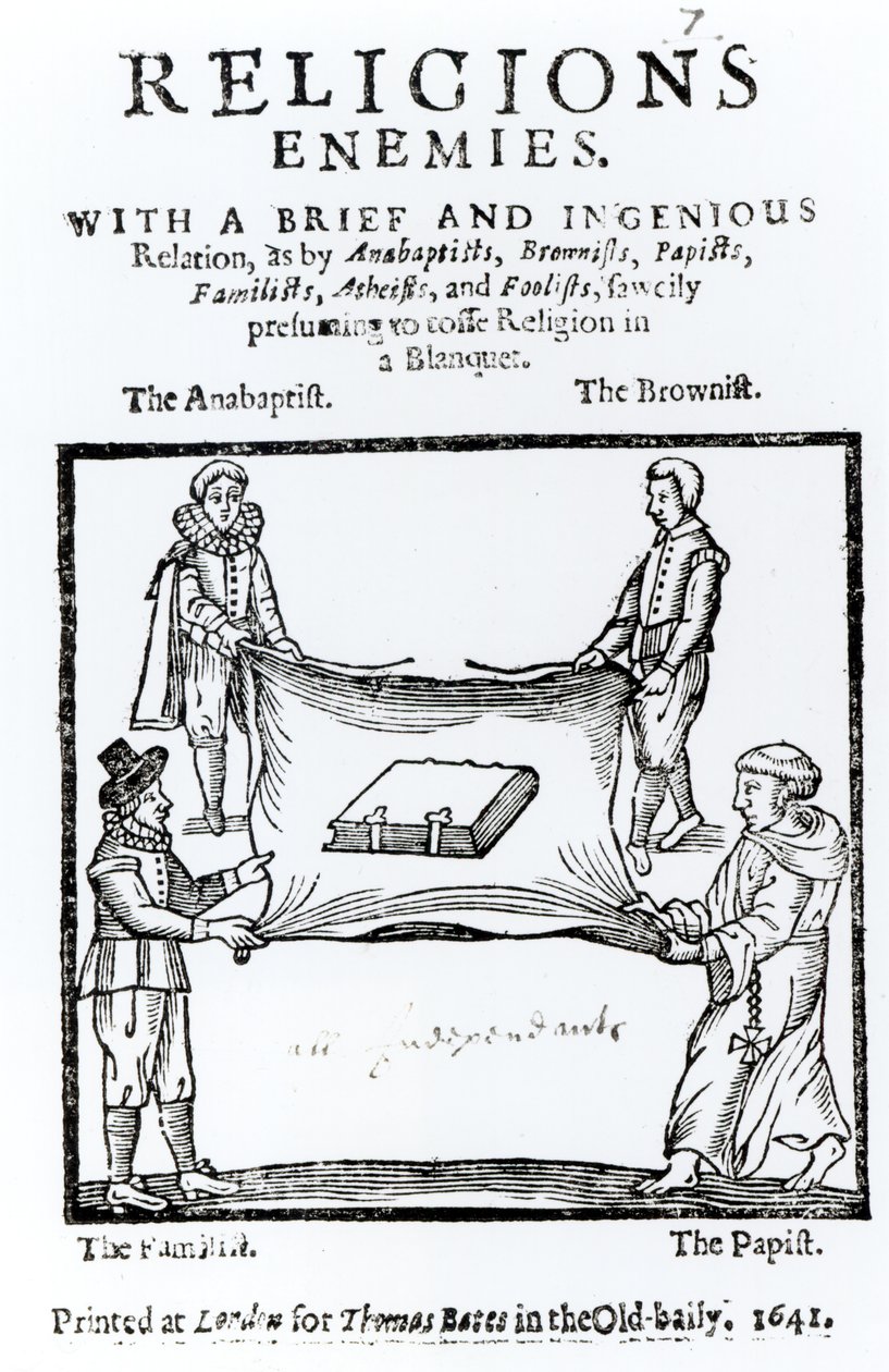 Enemigos religiosos, 1641 de English School