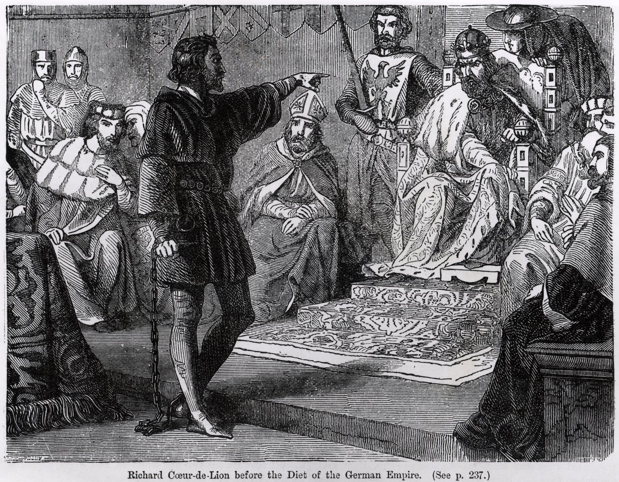 Ricardo Corazón de León ante la Dieta del Imperio Alemán de English School