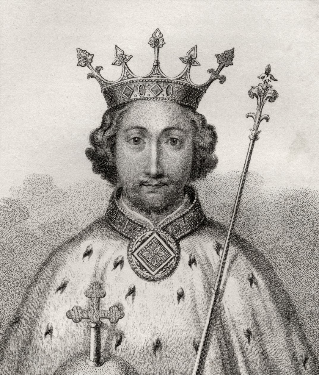 Ricardo II, grabado por Bocquet, de 