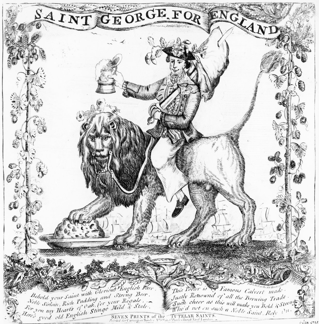 San Jorge por Inglaterra, 1781 de English School