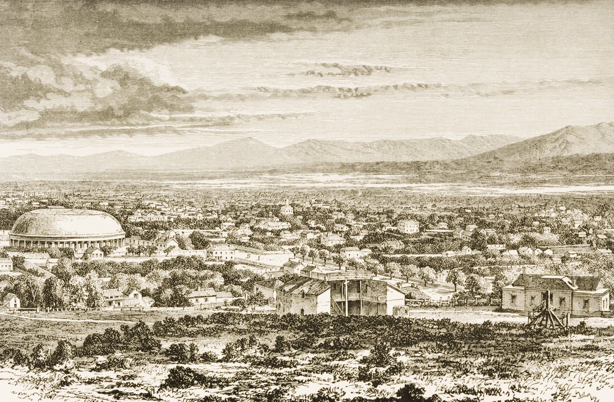 Salt Lake City en c.1870, de 
