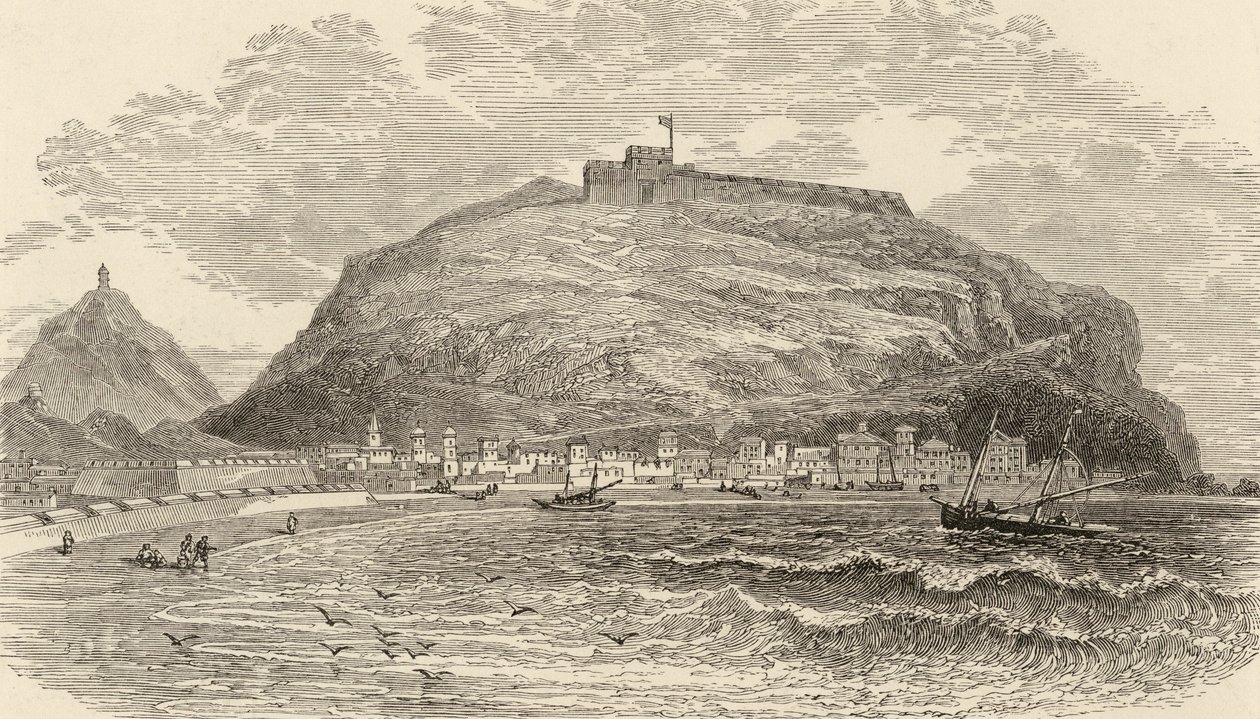 San Sebastián, España, ilustración de 