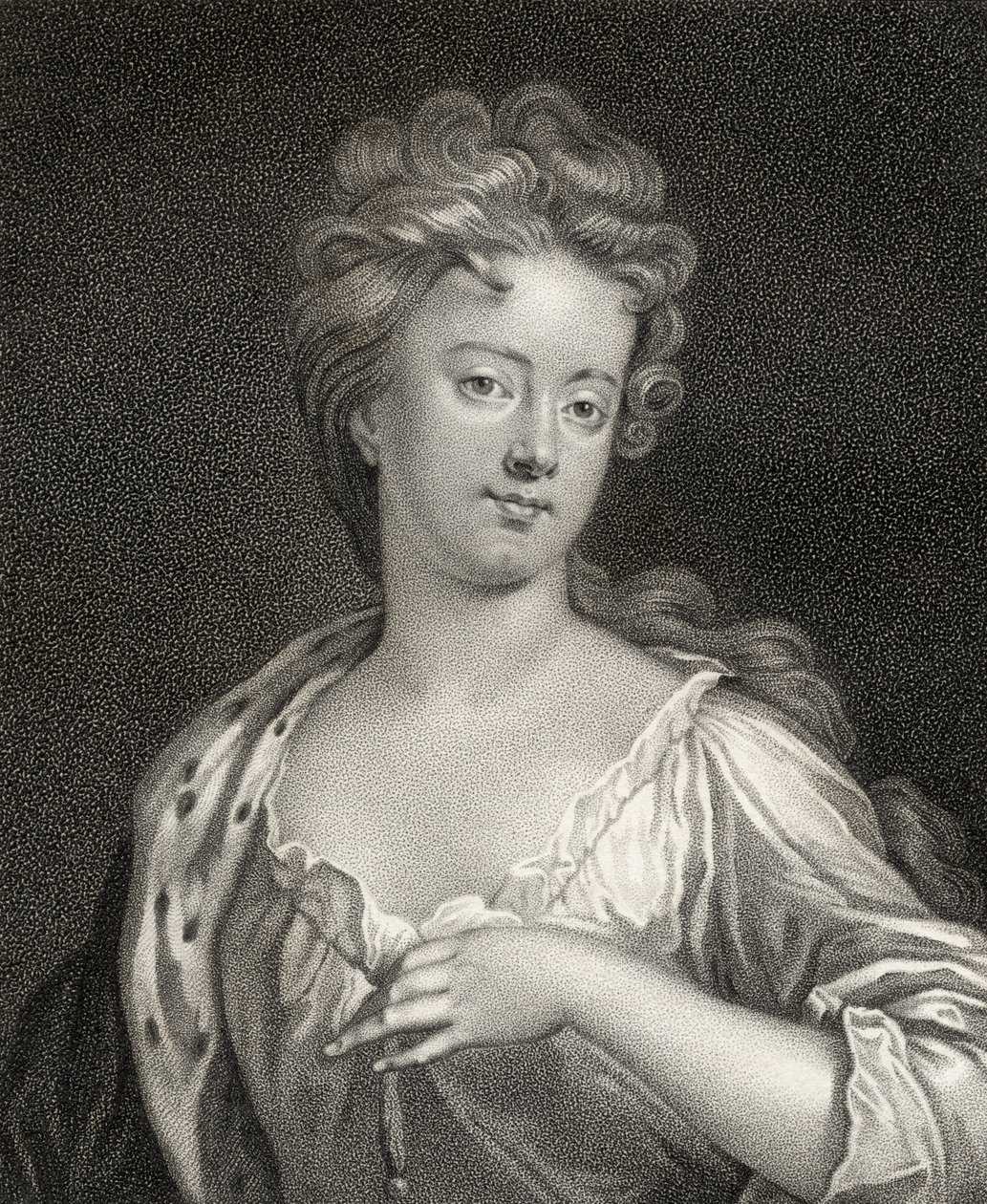 Sarah Jennings, grabado por Bocquet, ilustración de 