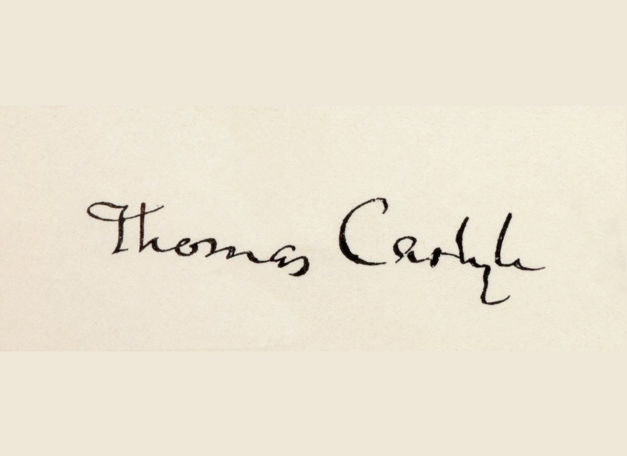 Firma de Thomas Carlyle de English School