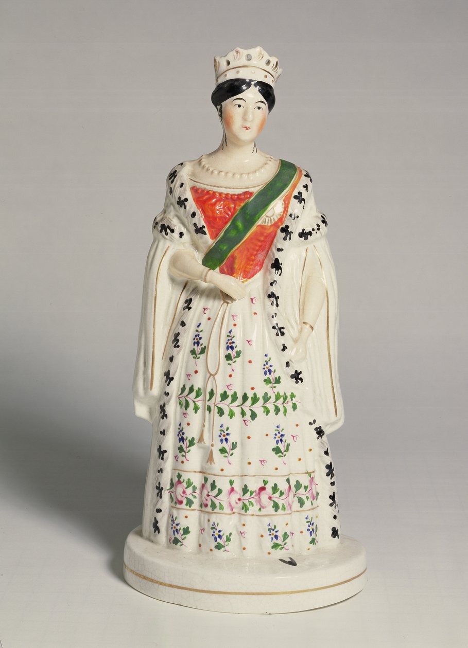 Figura de Staffordshire de la Reina Victoria (1819-1901) de English School