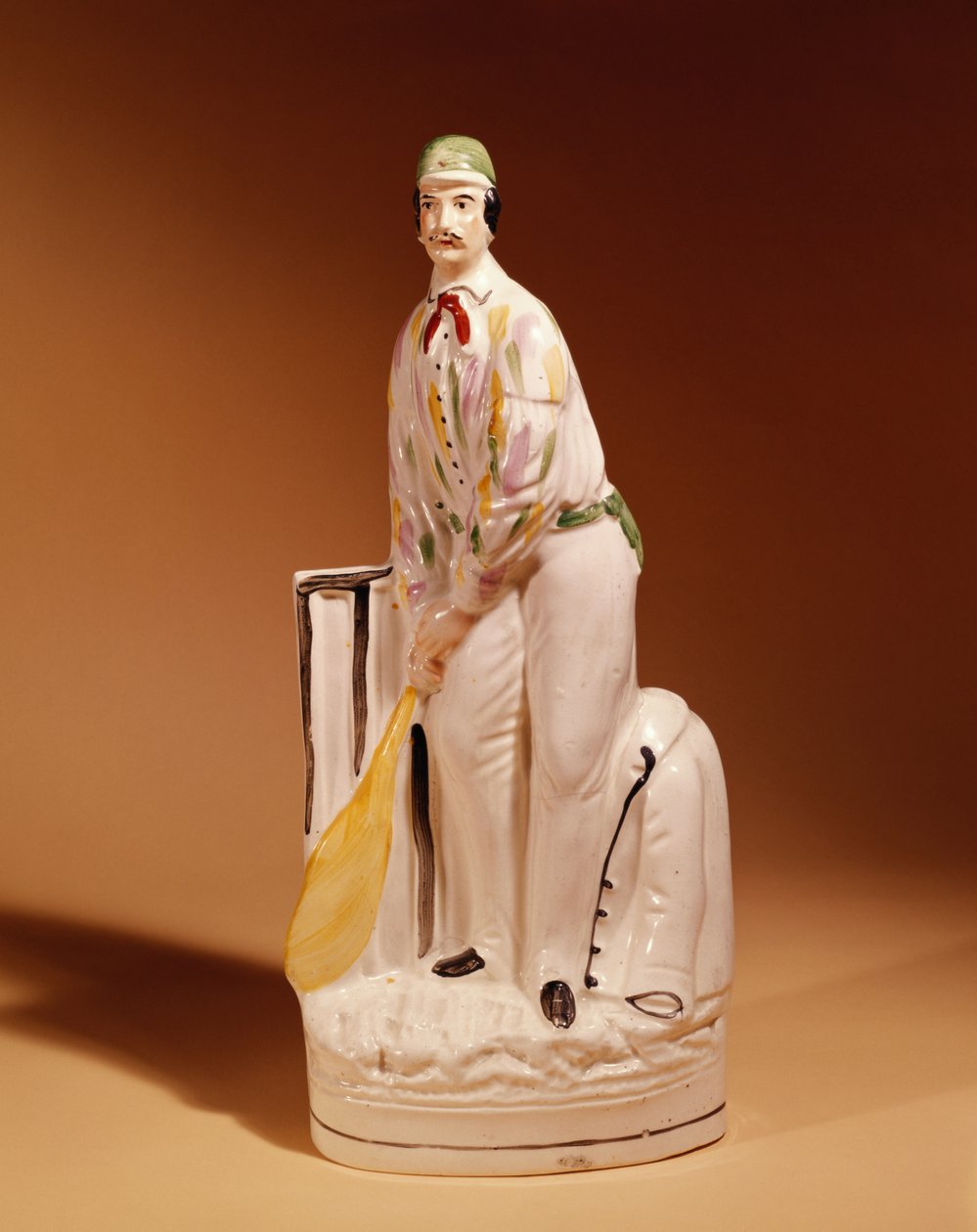 Figura de cricketer de Staffordshire, 1865 de English School