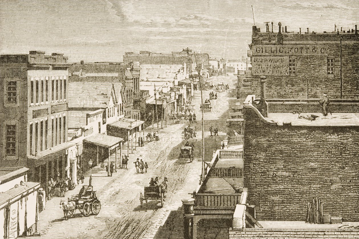 Calle en Virginia City, Nevada, de 