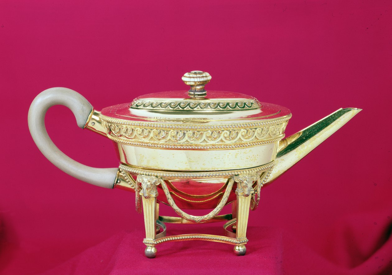 Tetera y soporte por Fobelberg y Gilbert, 1784 de English School