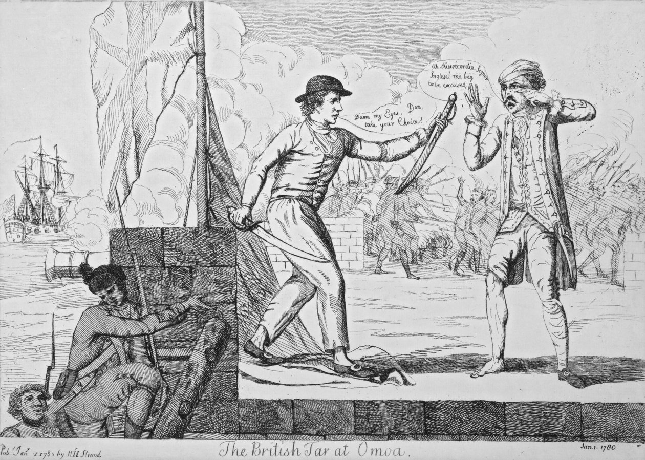 El Marinero Británico en Omoa, 1780 de English School