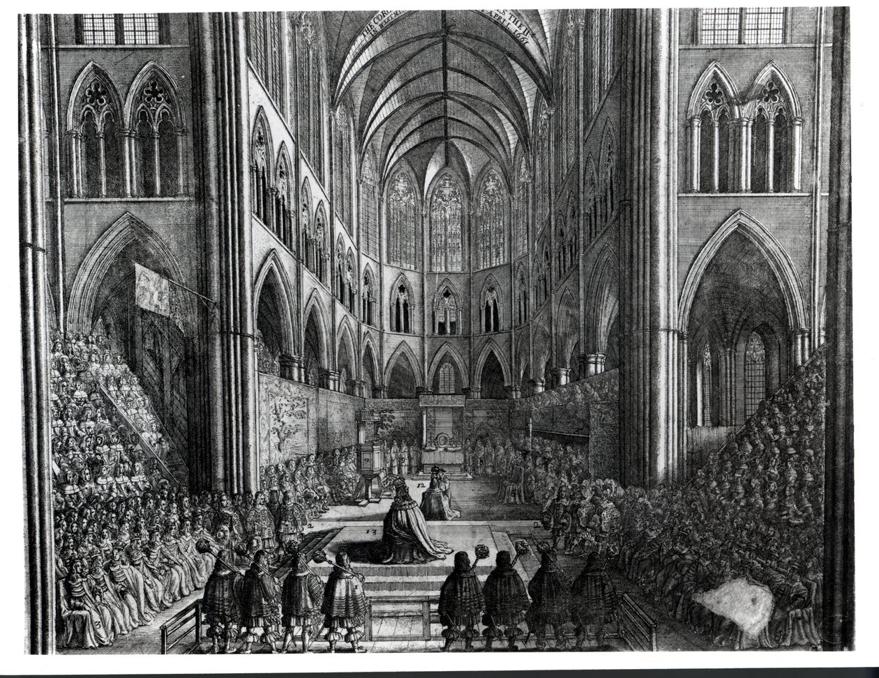 La coronación de Carlos II en la Abadía de Westminster, 23 de abril de 1661 de English School