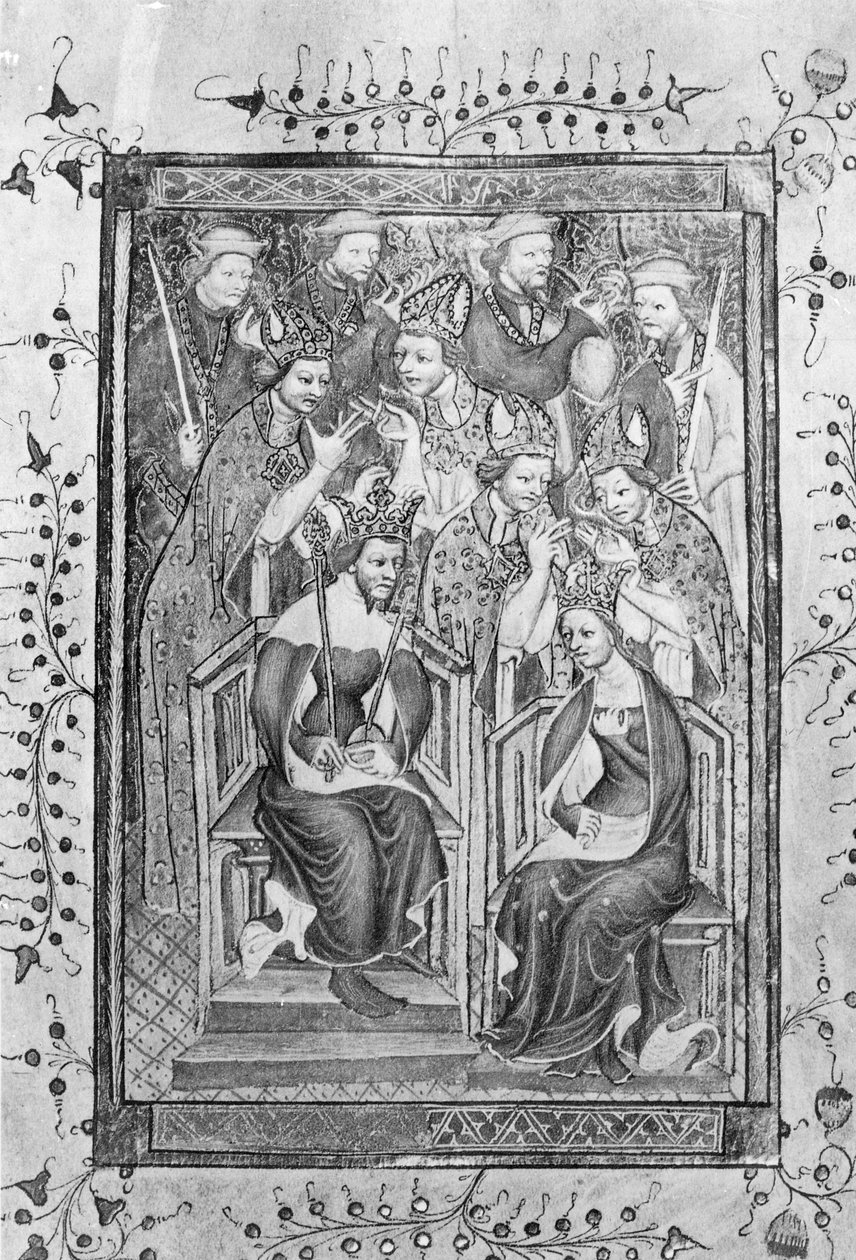 La coronación de Ricardo II de English School