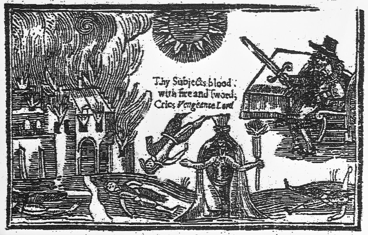 La destrucción de Colchester durante la Guerra Civil Inglesa, 1648 de English School