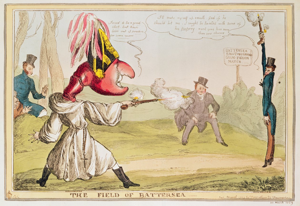 El campo de Battersea, 1829 de English School