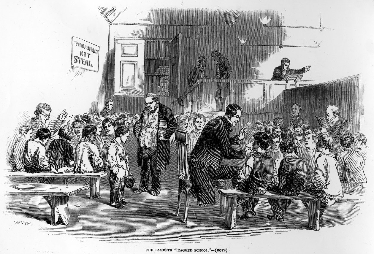 La Escuela Ragged de Lambeth, ilustración de 