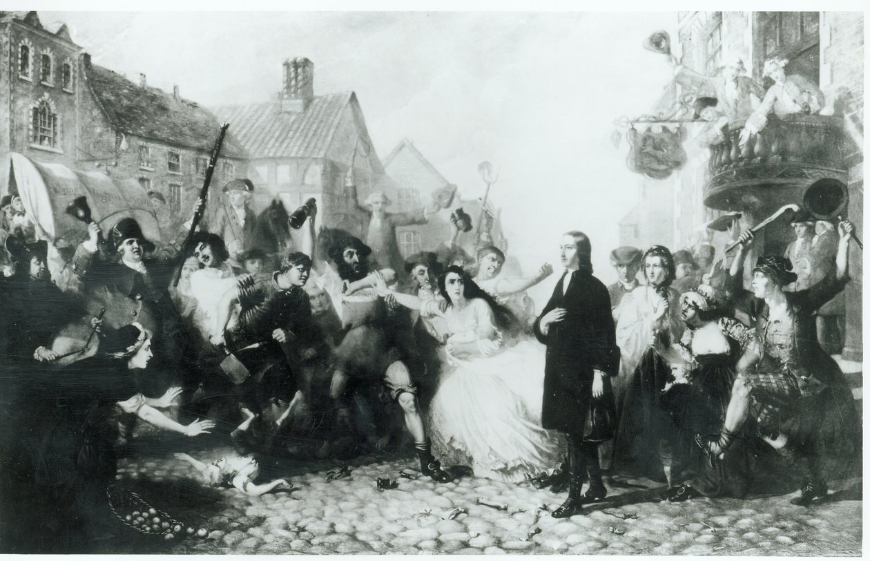El Ataque a John Wesley (1703-91) en Wednesbury de English School