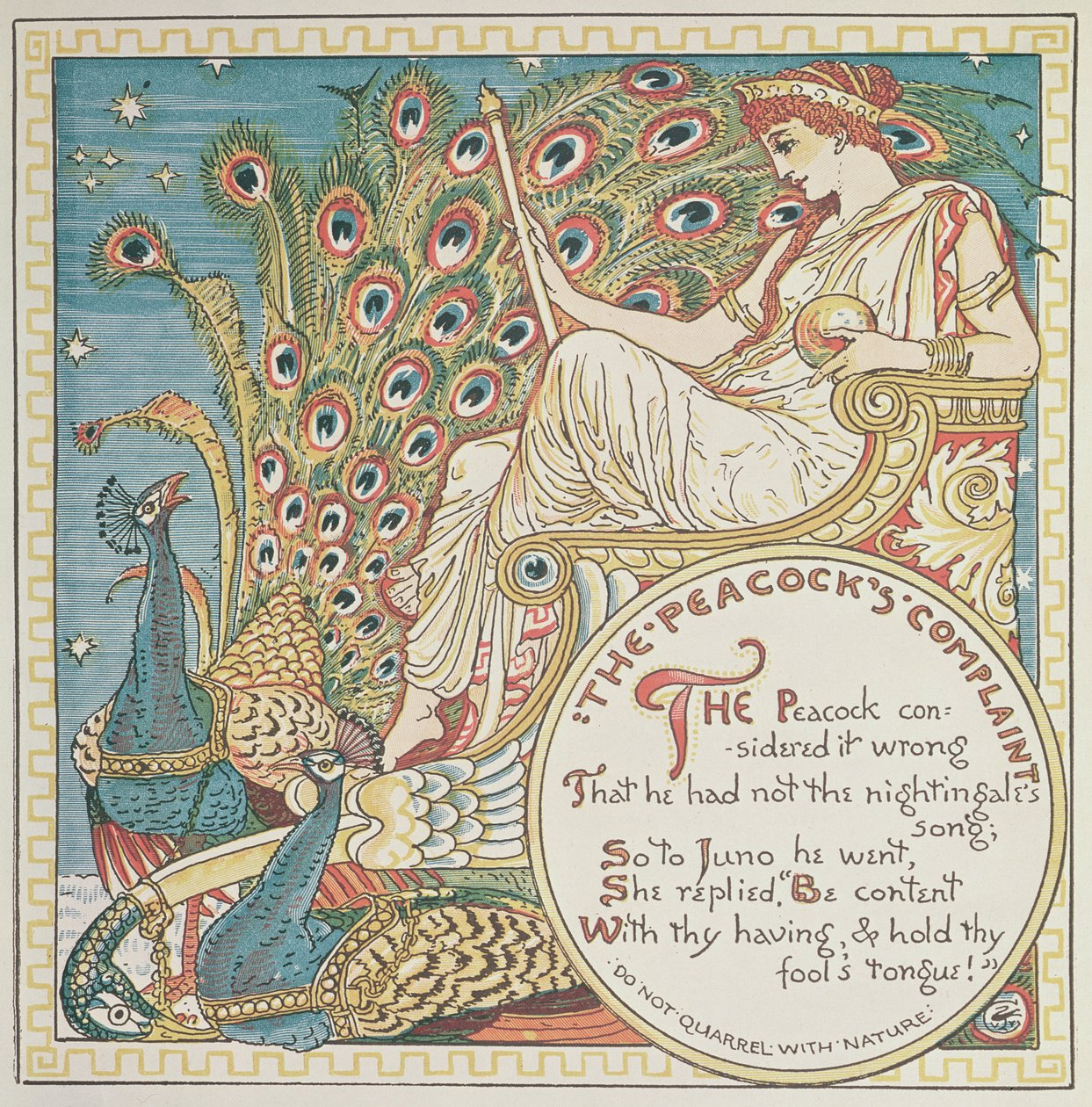 La Queja del Pavo Real, 1887 de English School