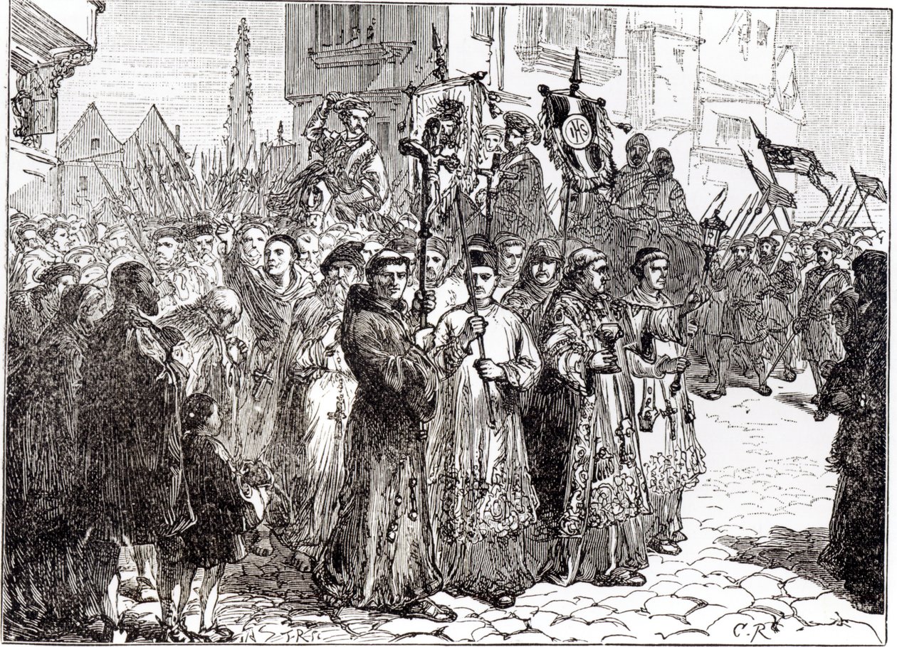 La peregrinación de la gracia en 1536 de English School