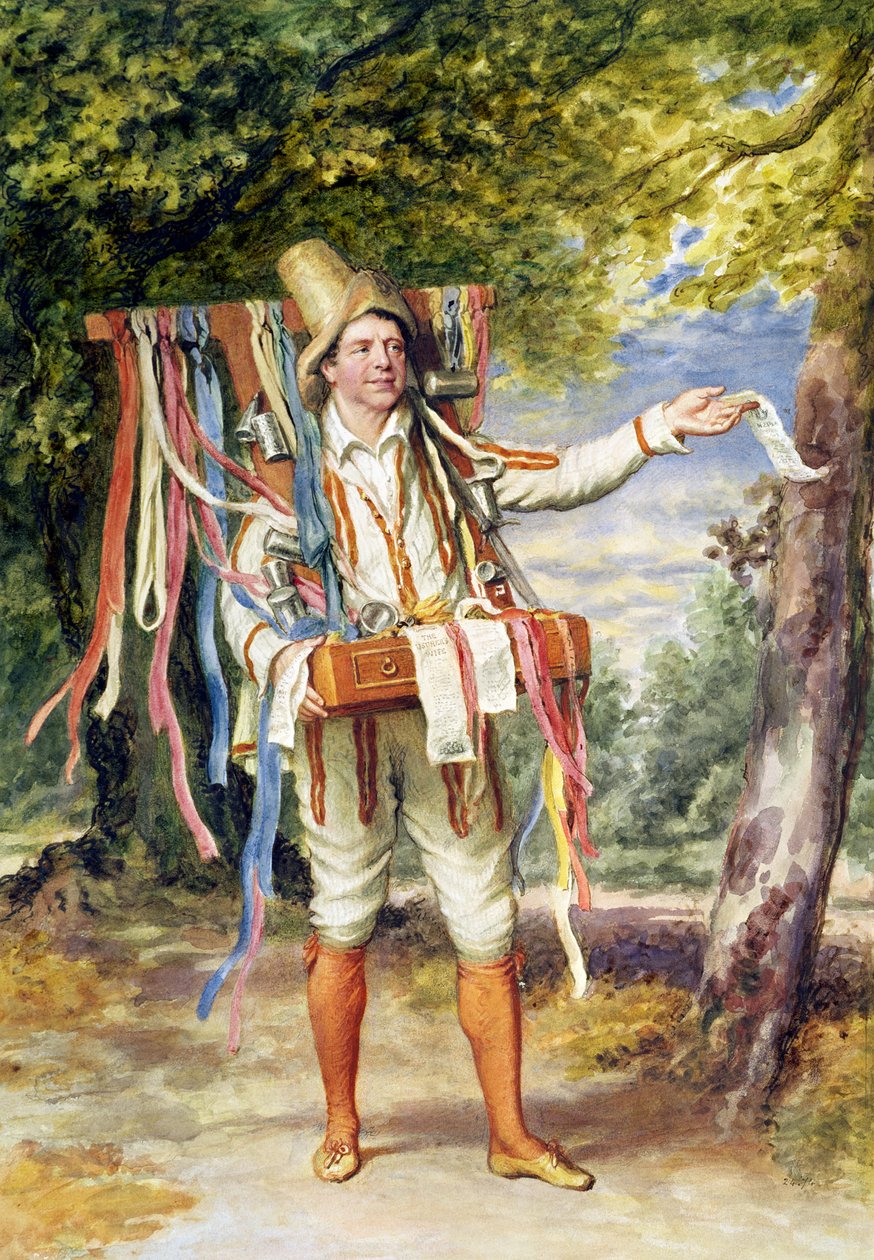 La Vendedora de Cintas, 1874 de English School