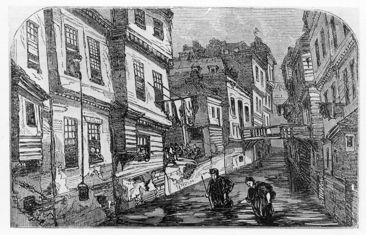 El Río Fleet, c.1880 de English School