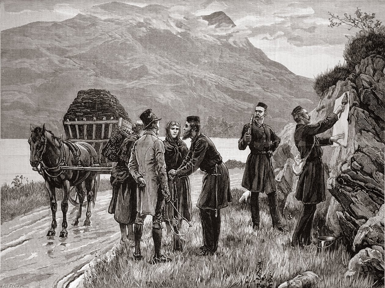 El estado de Irlanda: Publicación de la Proclamación del Gobierno en Connemara, de 