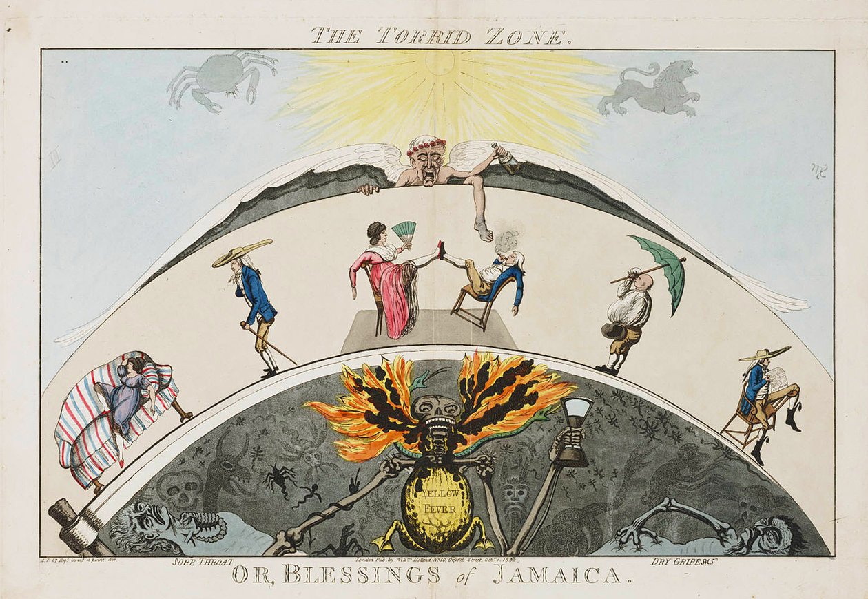 La Zona Tórrida, o Bendiciones de Jamaica. c.1800 de English School
