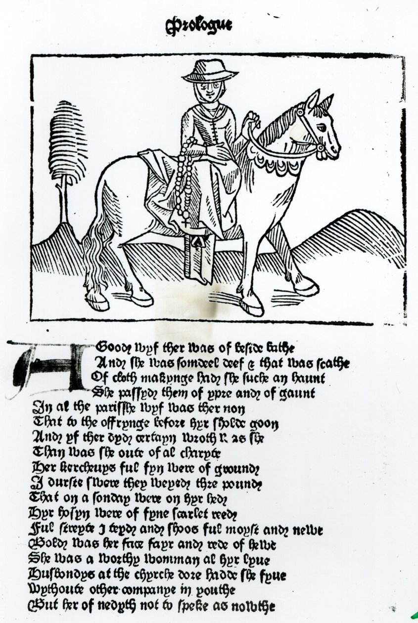 La esposa de Bath, ilustración de 