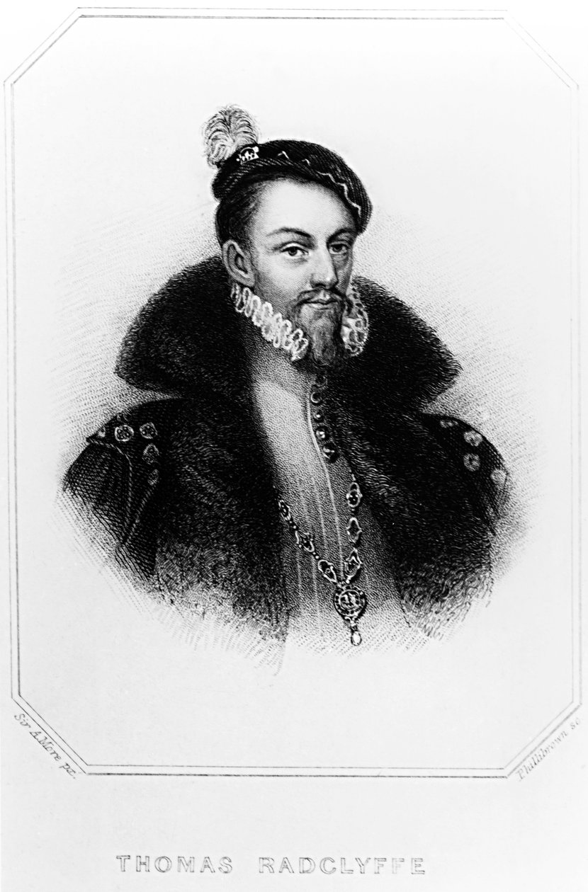Thomas Radclyffe (c.1526-83) 3er Conde de Sussex de English School