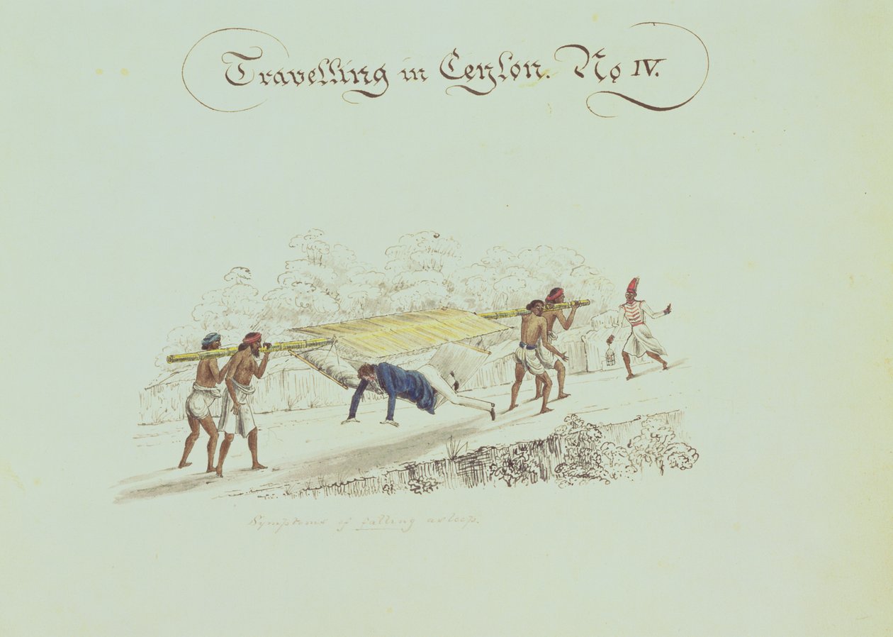 Viajando en Ceilán No.IV, c.1835 de English School