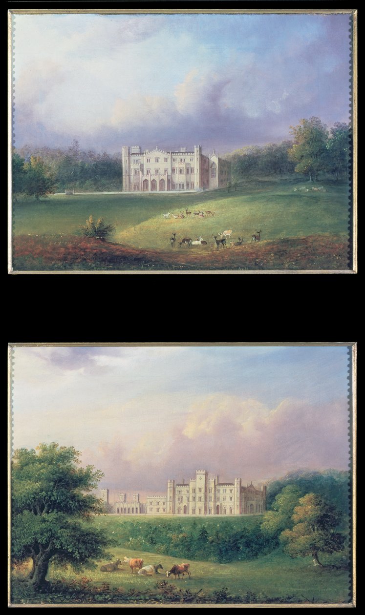 Dos Vistas de Apley Priory de English School