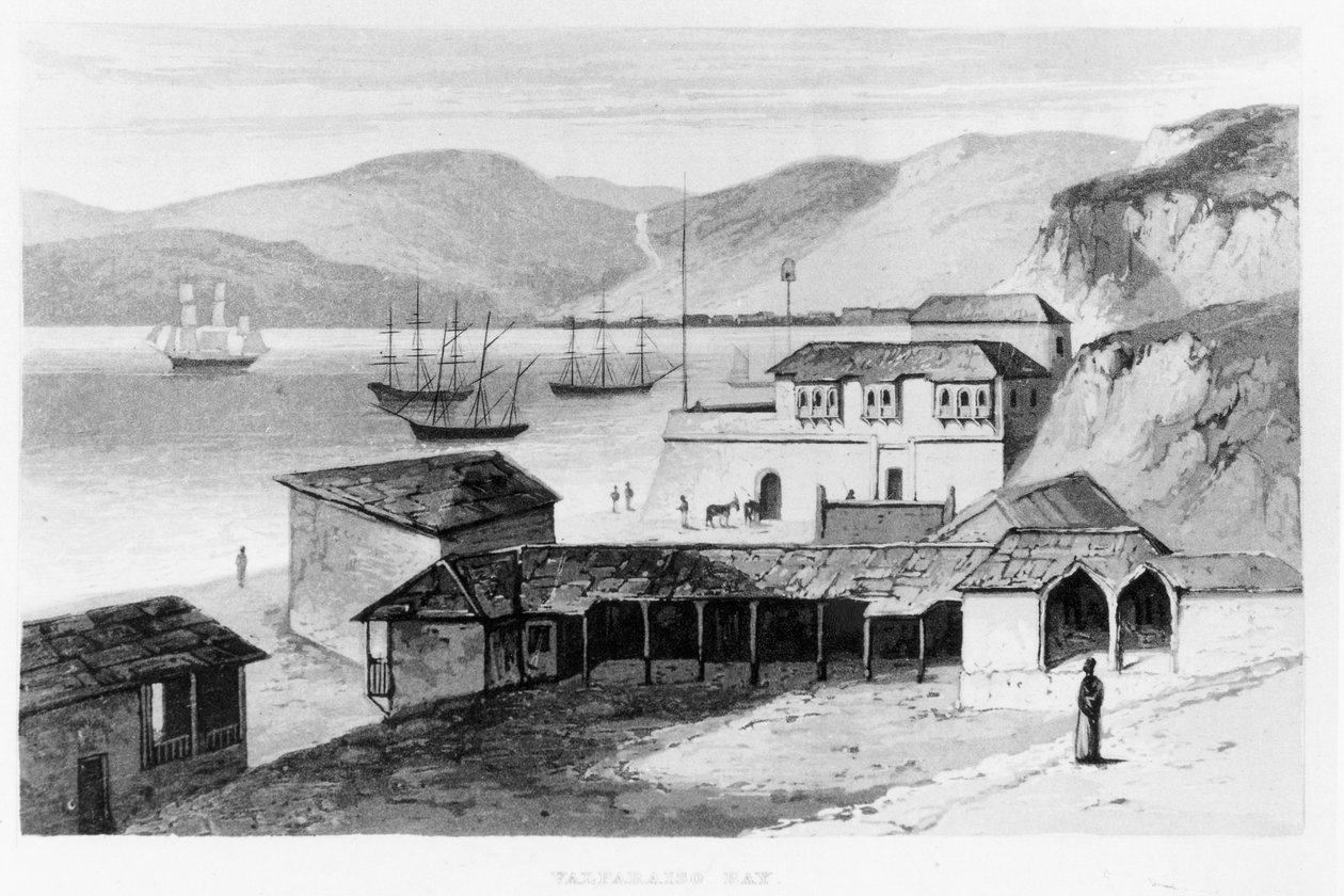 Bahía de Valparaíso en c.1820, de 