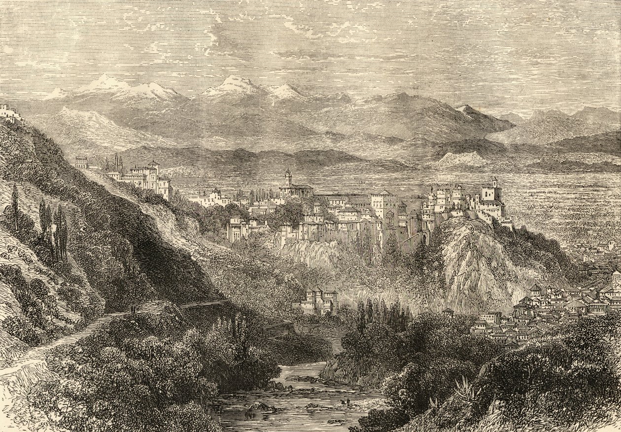 Vista de Granada, ilustración de 