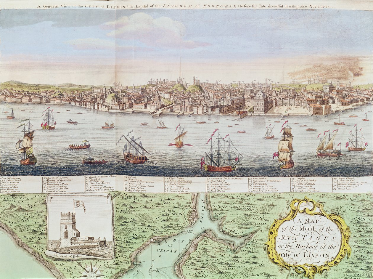 Vista de Lisboa, 1755 de English School