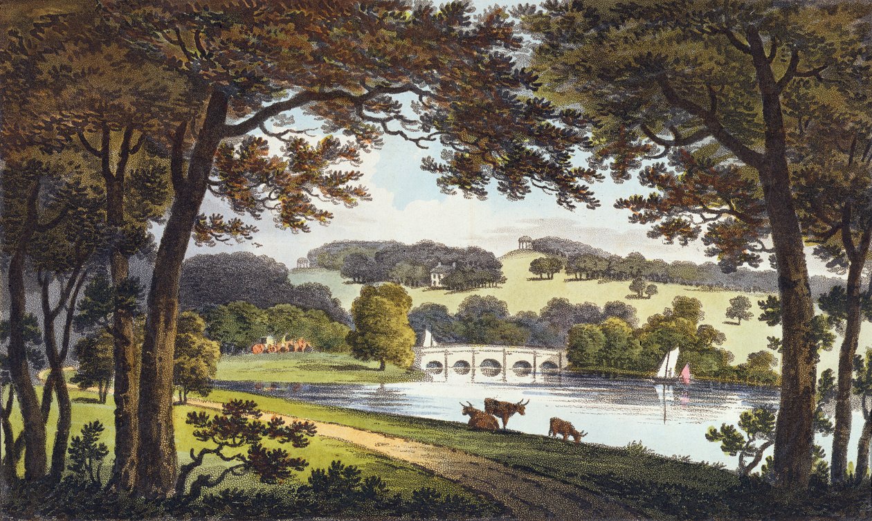 Agua en Wentworth, Yorkshire, 1802 de English School