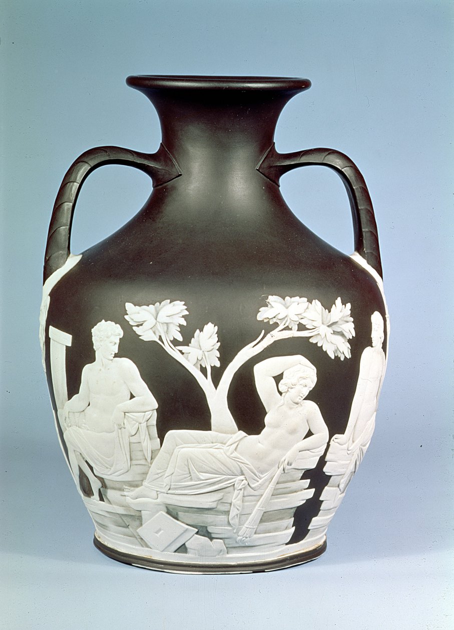 Copia de cerámica de Wedgwood del Jarrón Portland, 1790 de English School
