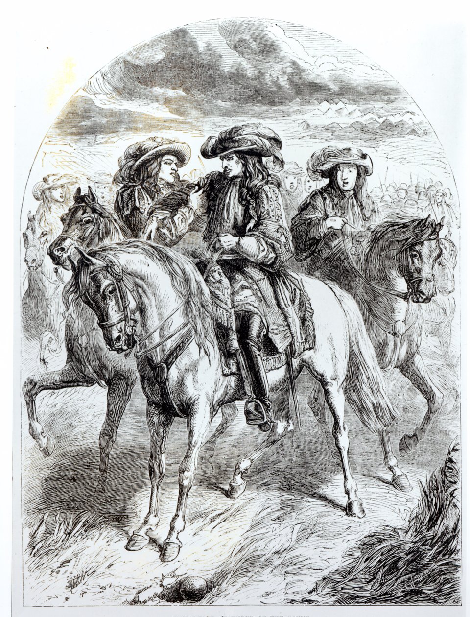 Guillermo III (1650-1702) Herido en la Batalla del Boyne, 1 de julio de 1690 de English School