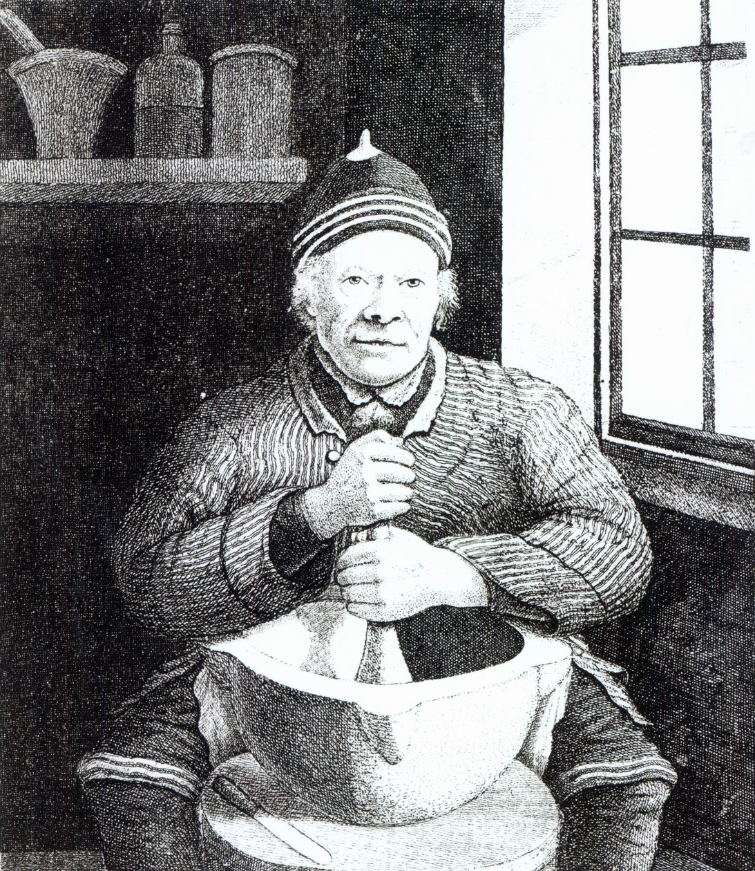 William Wilson, comúnmente llamado Mortar Willie, de 107 años, 1815 de English School