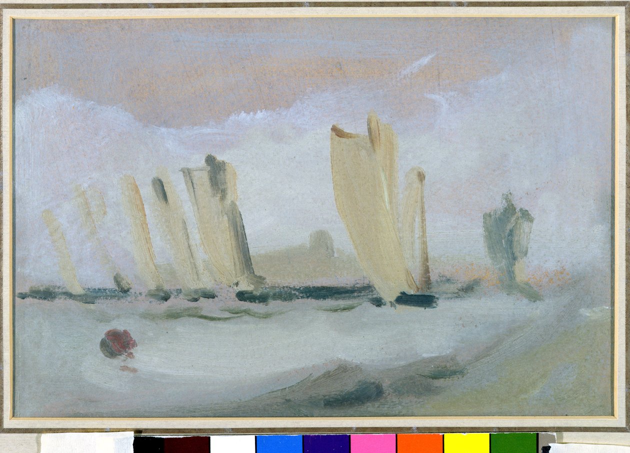 Carrera de yates en el Solent de English School