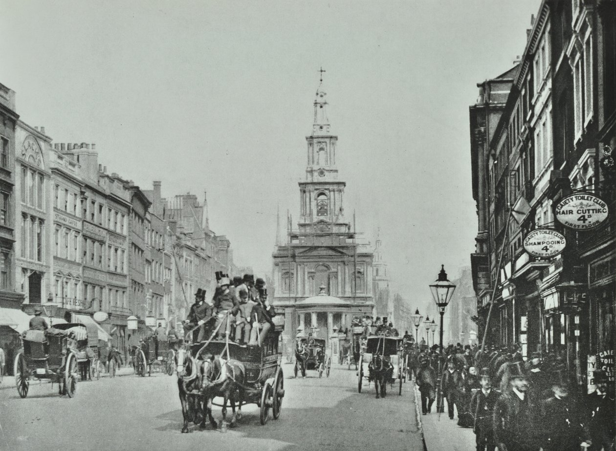 4-10 Strand, Westminster LB: elevaciones frontales, 1895 de English Photographer