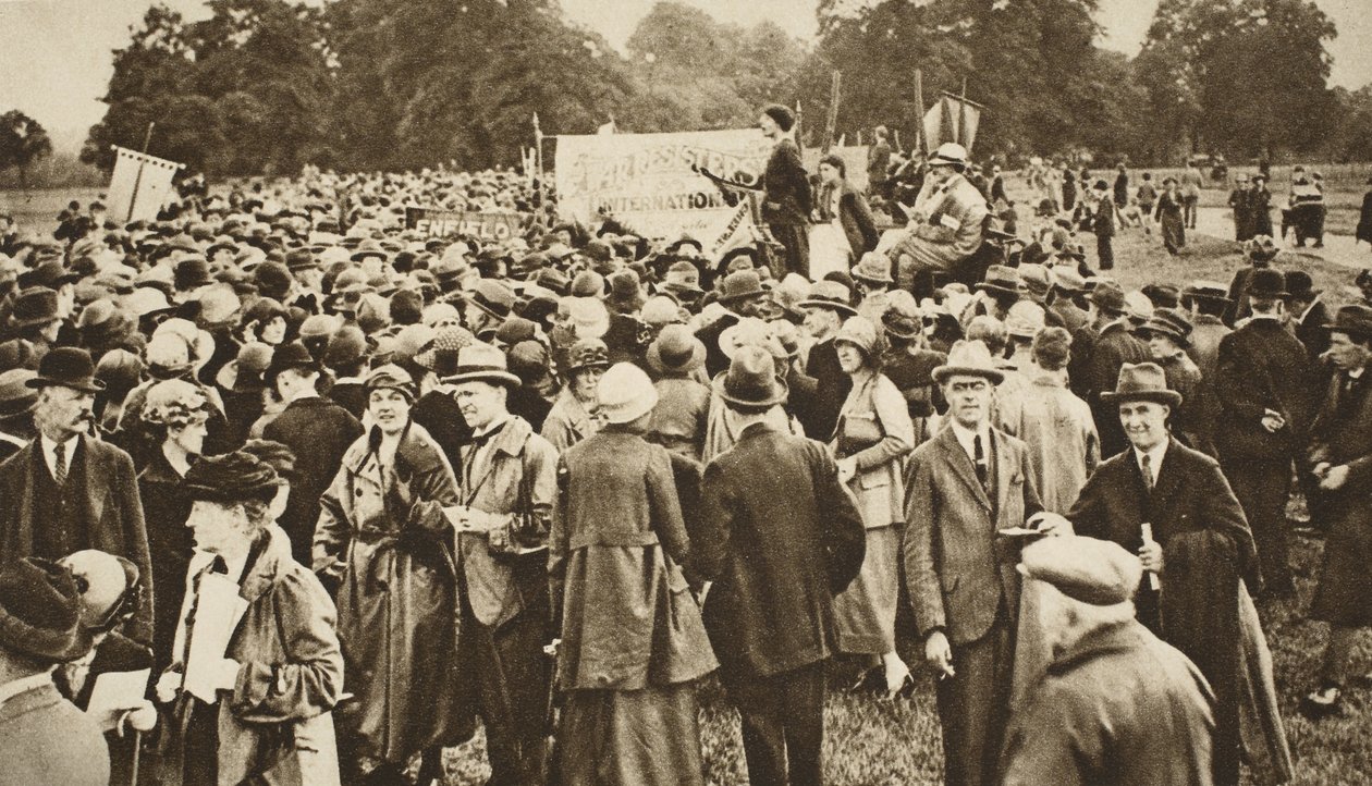 Reunión anti-guerra en Hyde Park de English Photographer
